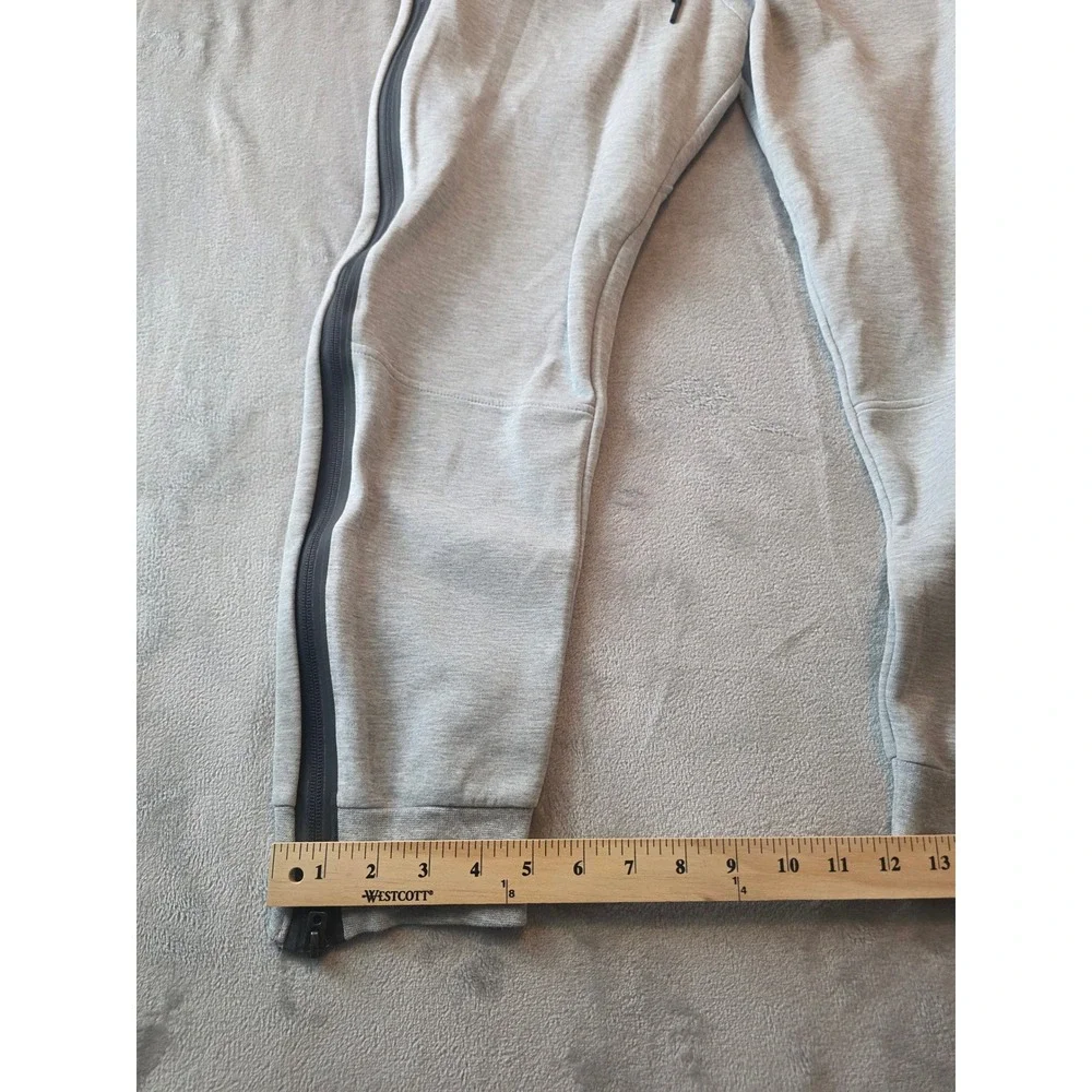 Nike Tech Fleece Joggers Mens Medium Gray Black Side Zip Sweatpants
